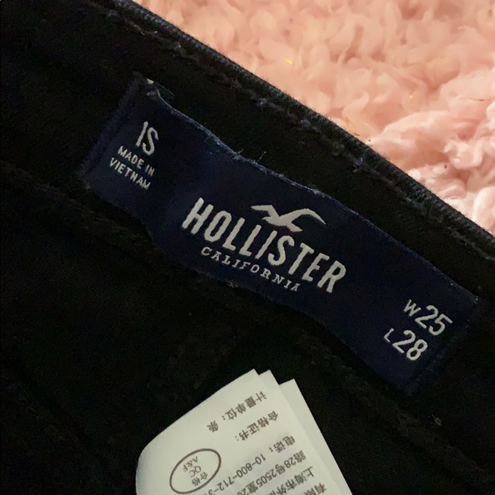 Hollister high rise super skinny black jeans